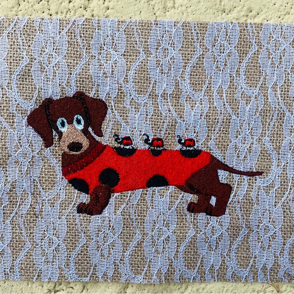 Original Embroidered Fun Dog Stitch Mat